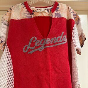 Free People Has a baseball, athletic tee vibe